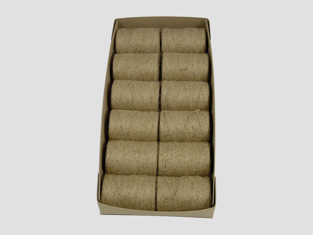 Katoenen rolladetouw kleur bruin 500 gr